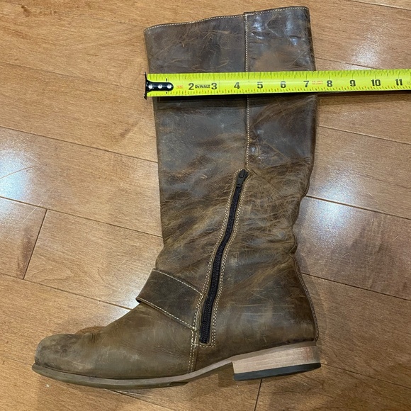 Fluevog Radio brown leather knee boots women size 9 - Picture 16 of 16